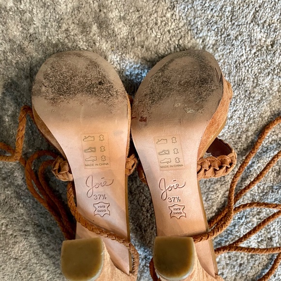 Joie Flo Strappy suede heeled sandal - Picture 7 of 14